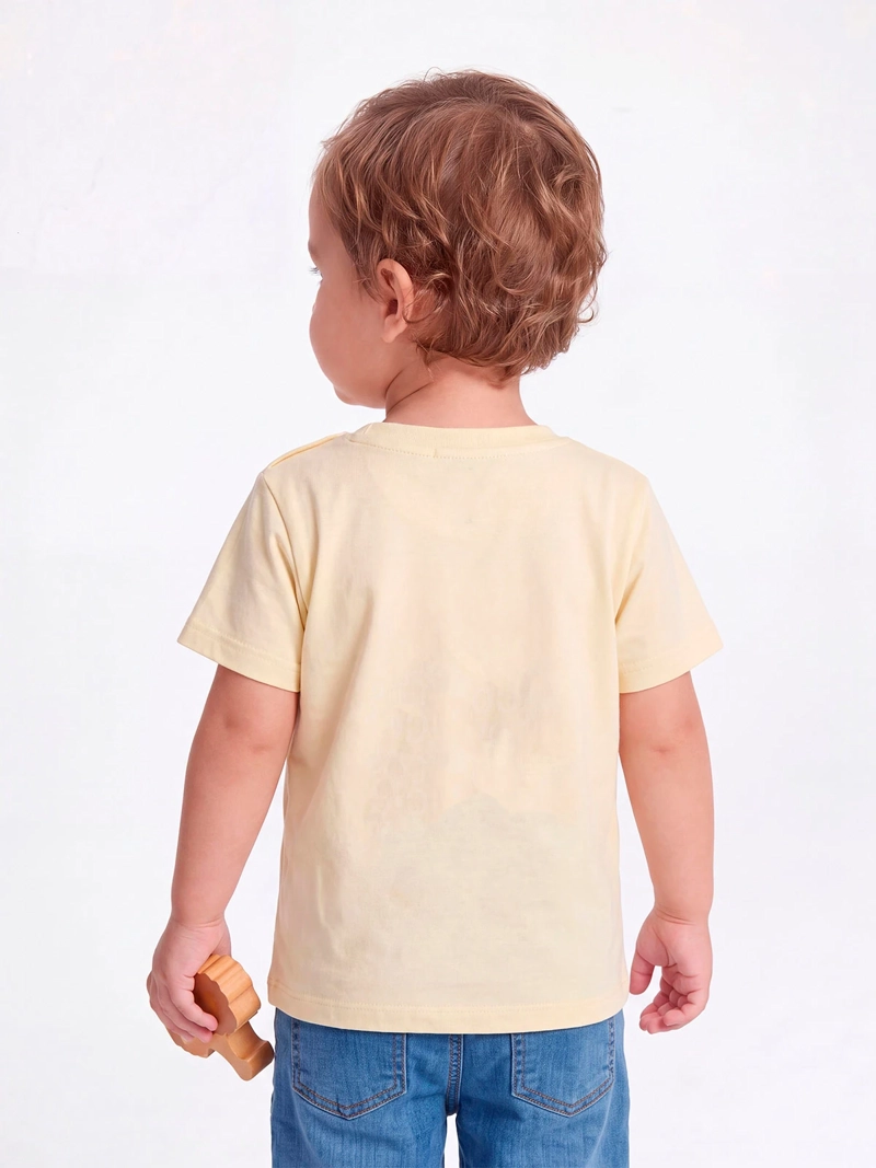 POLERA NIÑO BABY HARVEST MANGA CORTA ESTAMPADO CENTRAL ALGODÓN - 2