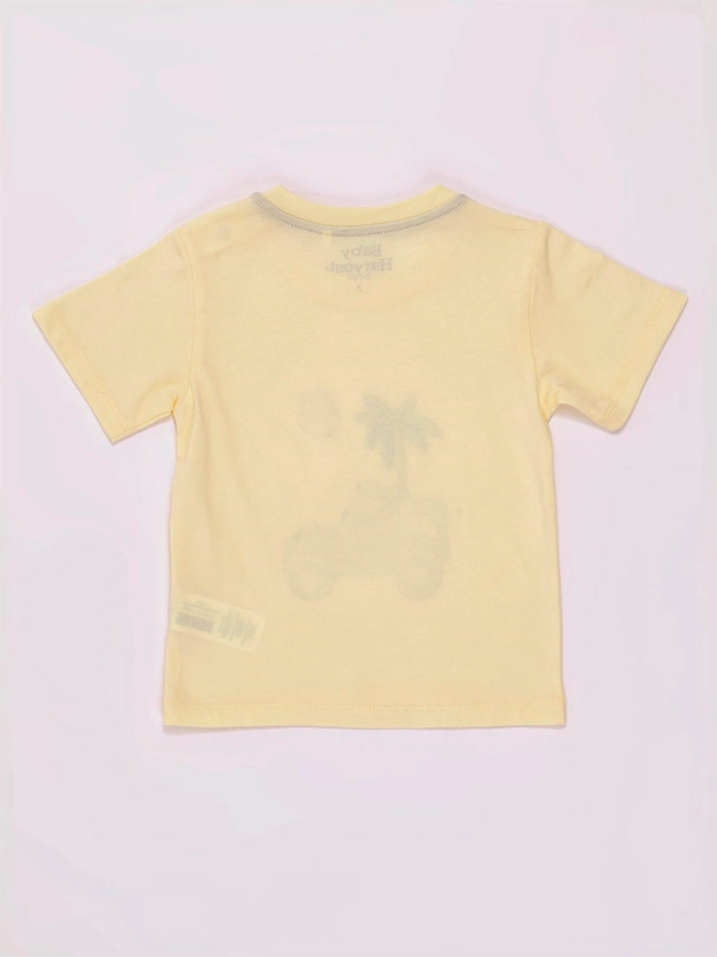 POLERA NIÑO BABY HARVEST MANGA CORTA ESTAMPADO CENTRAL ALGODÓN - 4