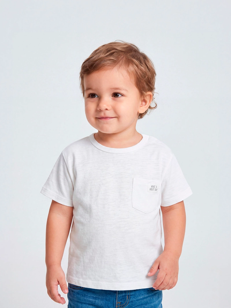 POLERA NIÑO BABY HARVEST ALGODÓN MANGA CORTA BÁSICA