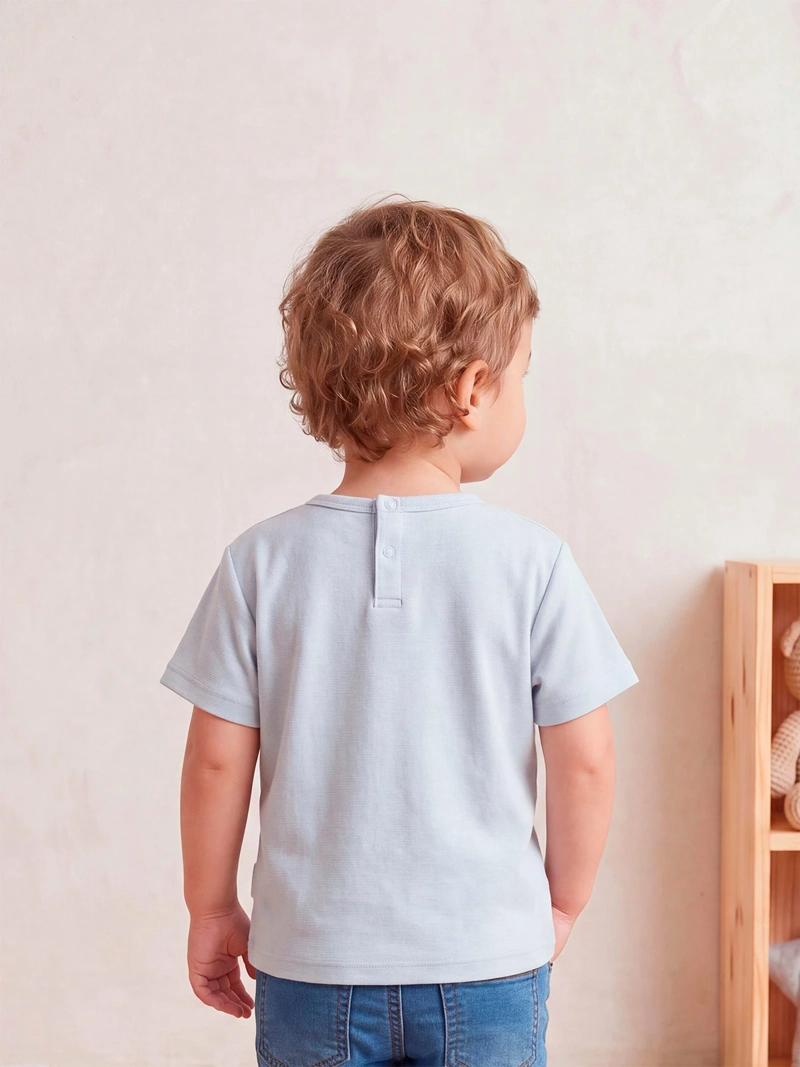 POLERA NIÑO BABY HARVEST ALGODÓN MANGA CORTA BÁSICA - 2