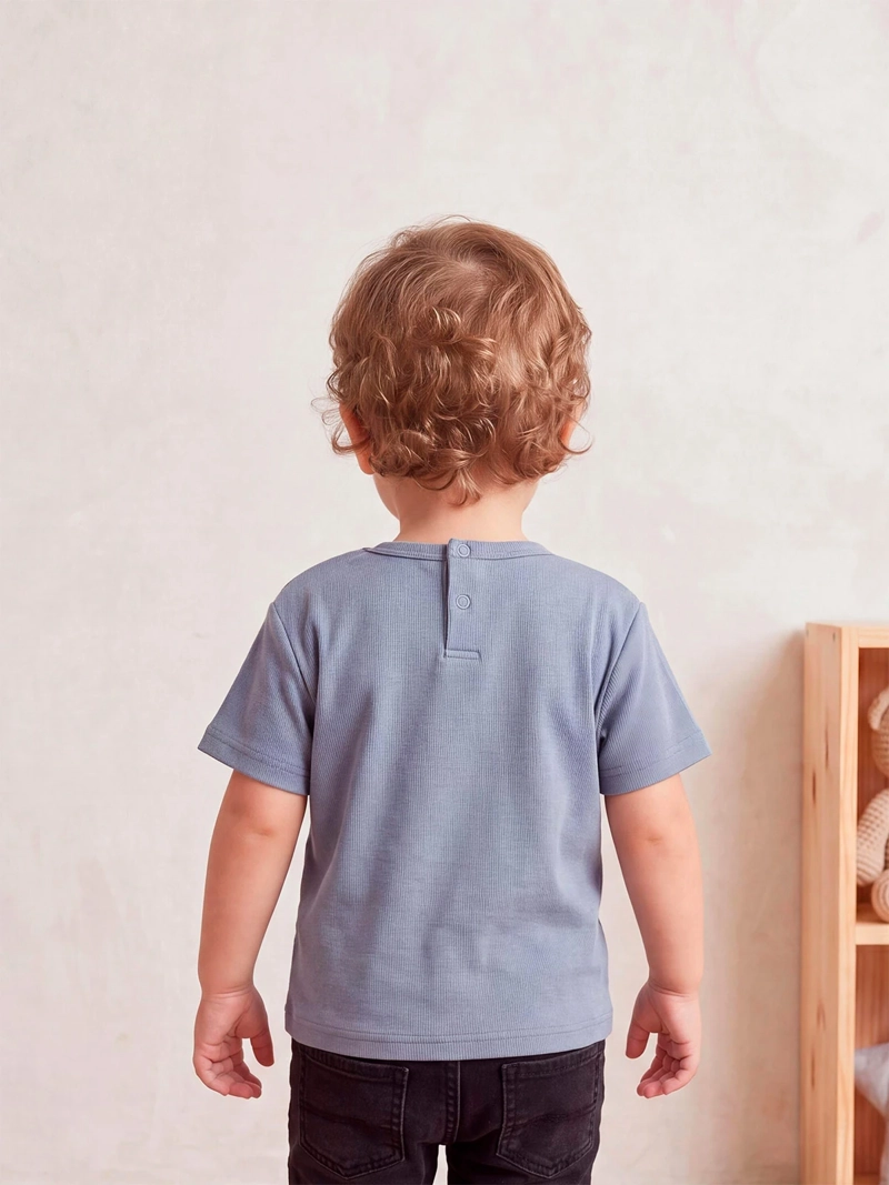 POLERA NIÑO BABY HARVEST ALGODÓN MANGA CORTA BÁSICA - 2