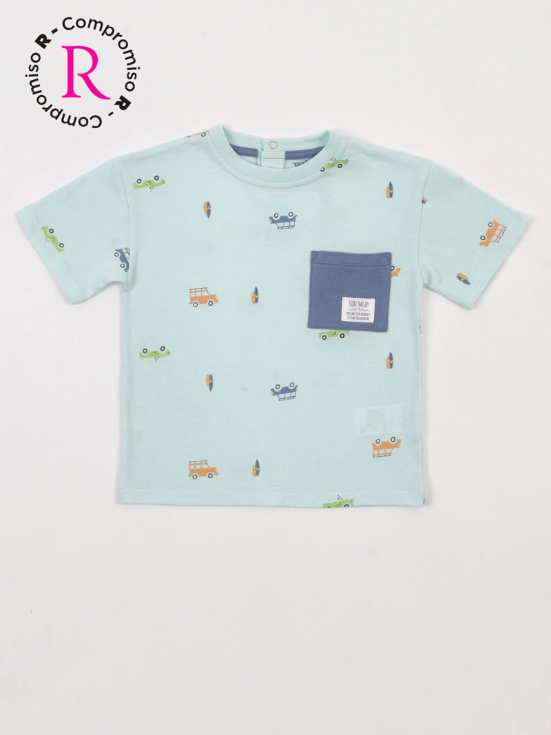 POLERA NIÑO BABY HARVEST ALGODÓN MANGA CORTA ESTAMPADA - 3