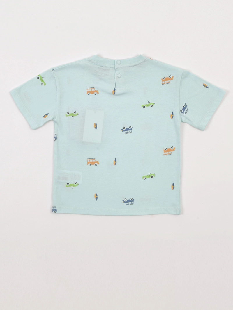 POLERA NIÑO BABY HARVEST ALGODÓN MANGA CORTA ESTAMPADA - 4