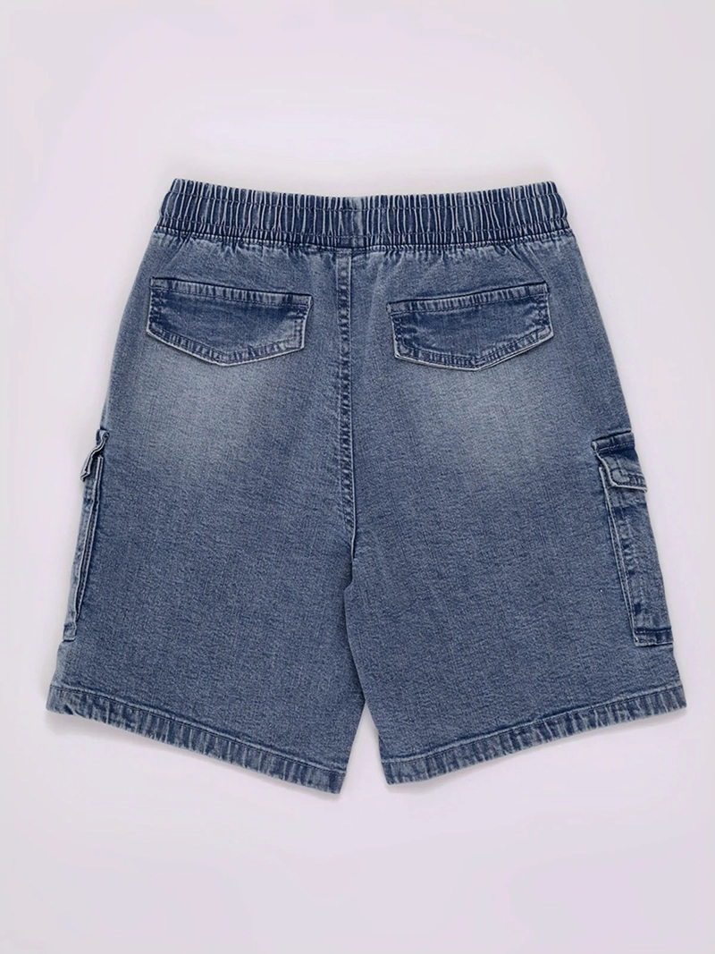 SHORT NIÑO HARVEST CARGO DENIM - 2