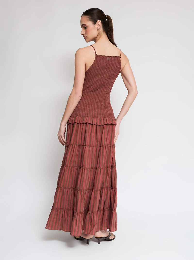 VESTIDO MUJER BARBADOS ALGODÓN LARGO PANAL - 3