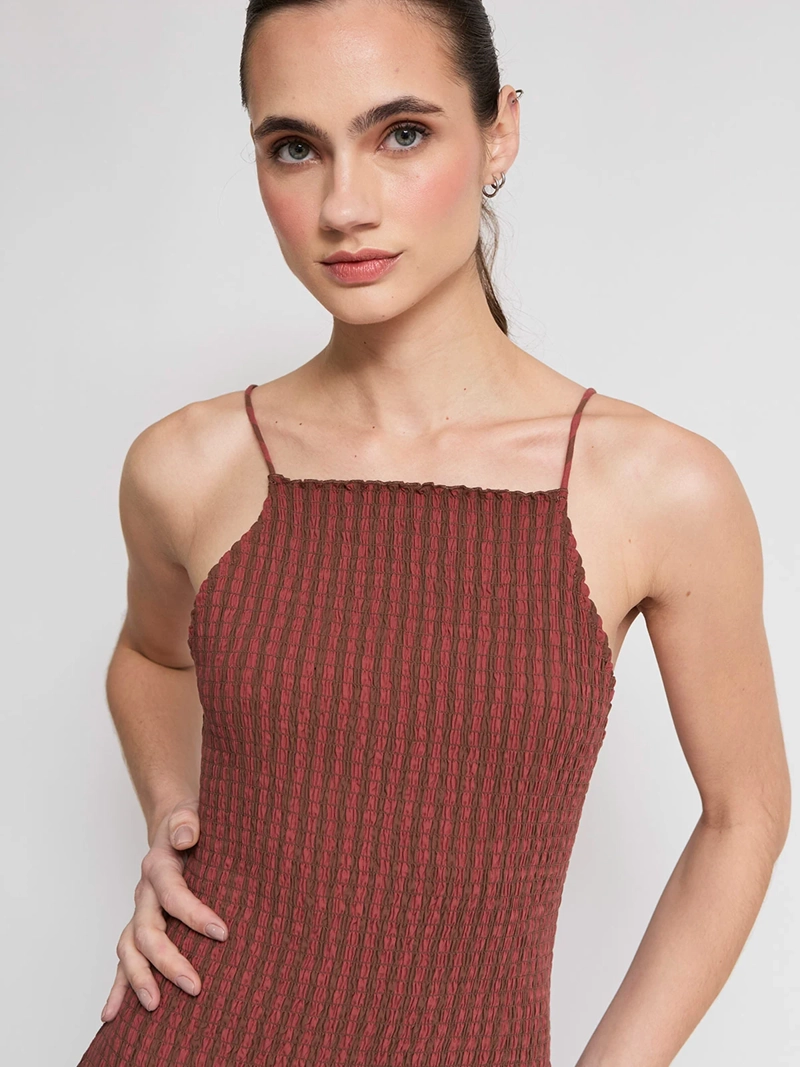 VESTIDO MUJER BARBADOS ALGODÓN LARGO PANAL - 4