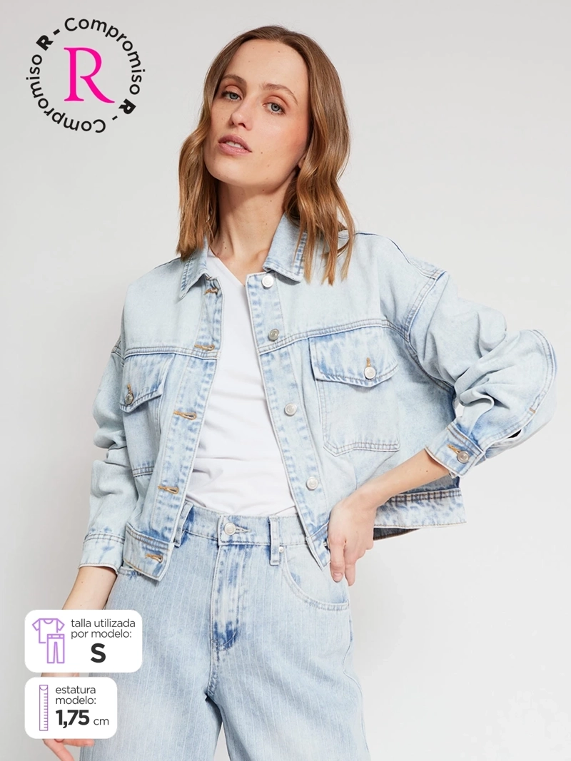 CHAQUETA MUJER MARQUIS ALGODÓN BOMBER DENIM