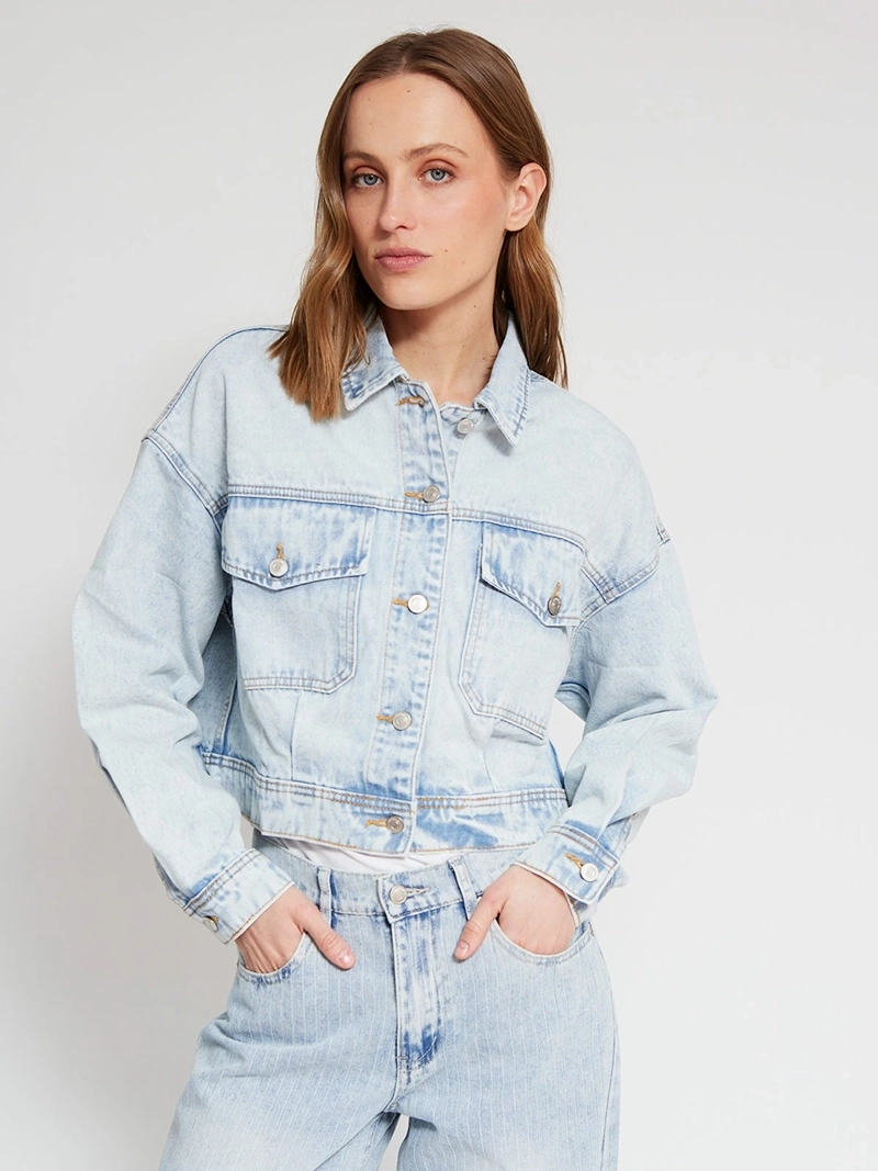 CHAQUETA MUJER MARQUIS ALGODÓN BOMBER DENIM - 2