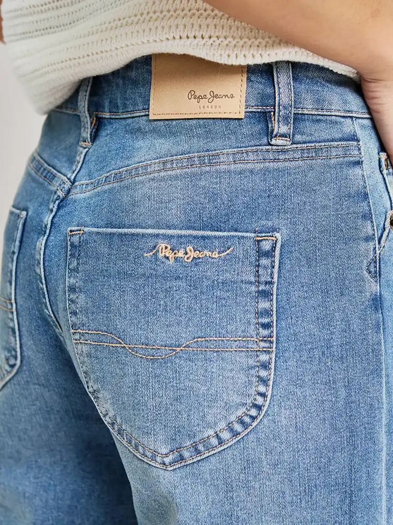 JEANS MUJER PEPE JEANS ALGODÓN STRAIGHT - 4