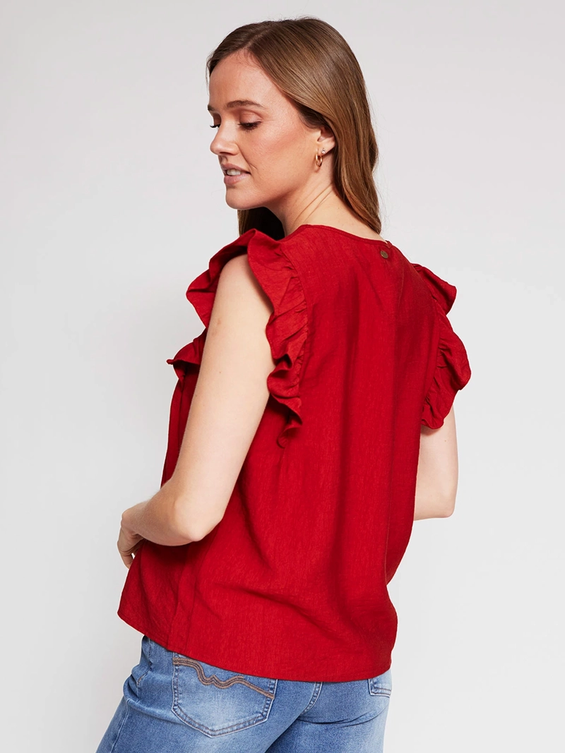 BLUSA MUJER TATIENNE SIN MANGAS - 2
