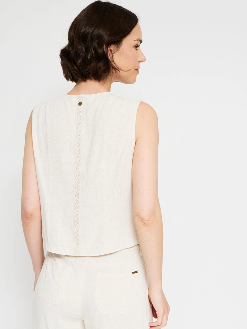 BLUSA MUJER TATIENNE SIN MANGAS - 2