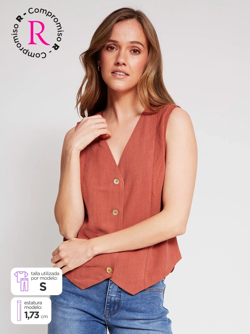 BLUSA MUJER TATIENNE SIN MANGAS