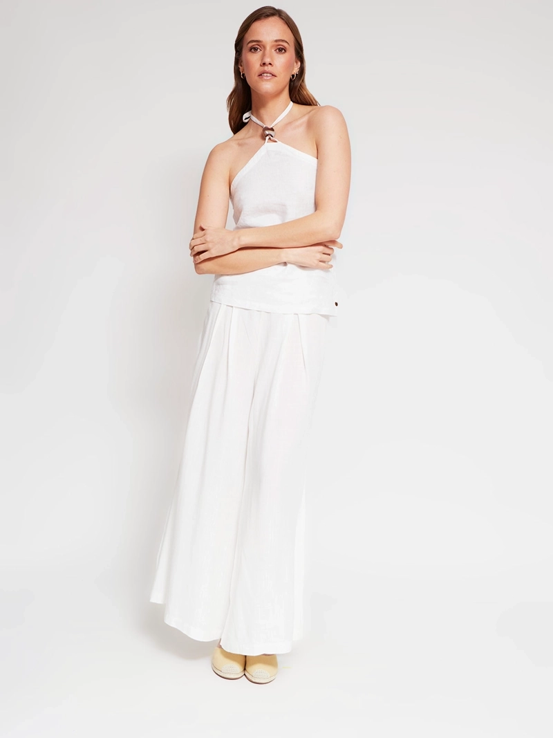 BLUSA MUJER TATIENNE LINO SIN MANGAS - 4