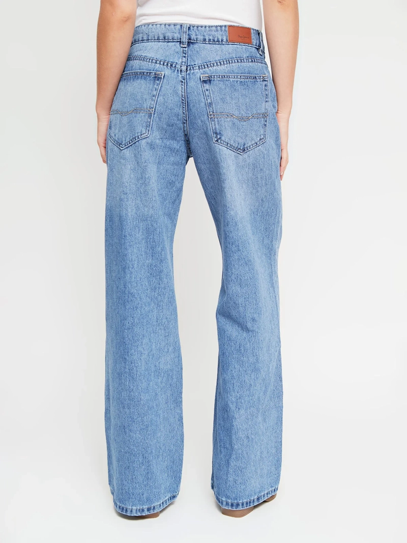 JEANS MUJER PEPE JEANS ALGODÓN WIDE - 3