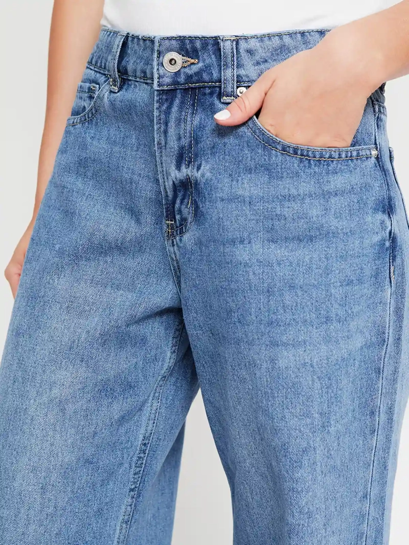 JEANS MUJER PEPE JEANS ALGODÓN WIDE - 4
