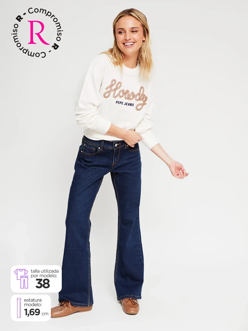 JEANS MUJER PEPE JEANS ALGODÓN FLARE - 1