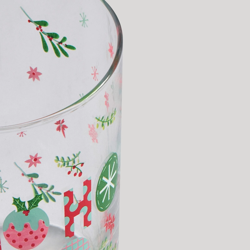 SET X2 VASOS RIPLEY HOME HO HO HO & JOY BLANCO - 2