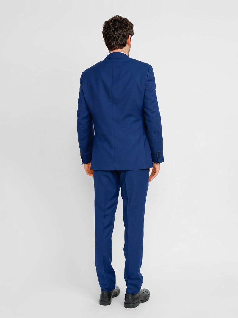 TRAJE EXECUTIVE HOMBRE TRIAL MANGA LARGA SUIT SLIM DISEÑO LISO FORMAL - 3
