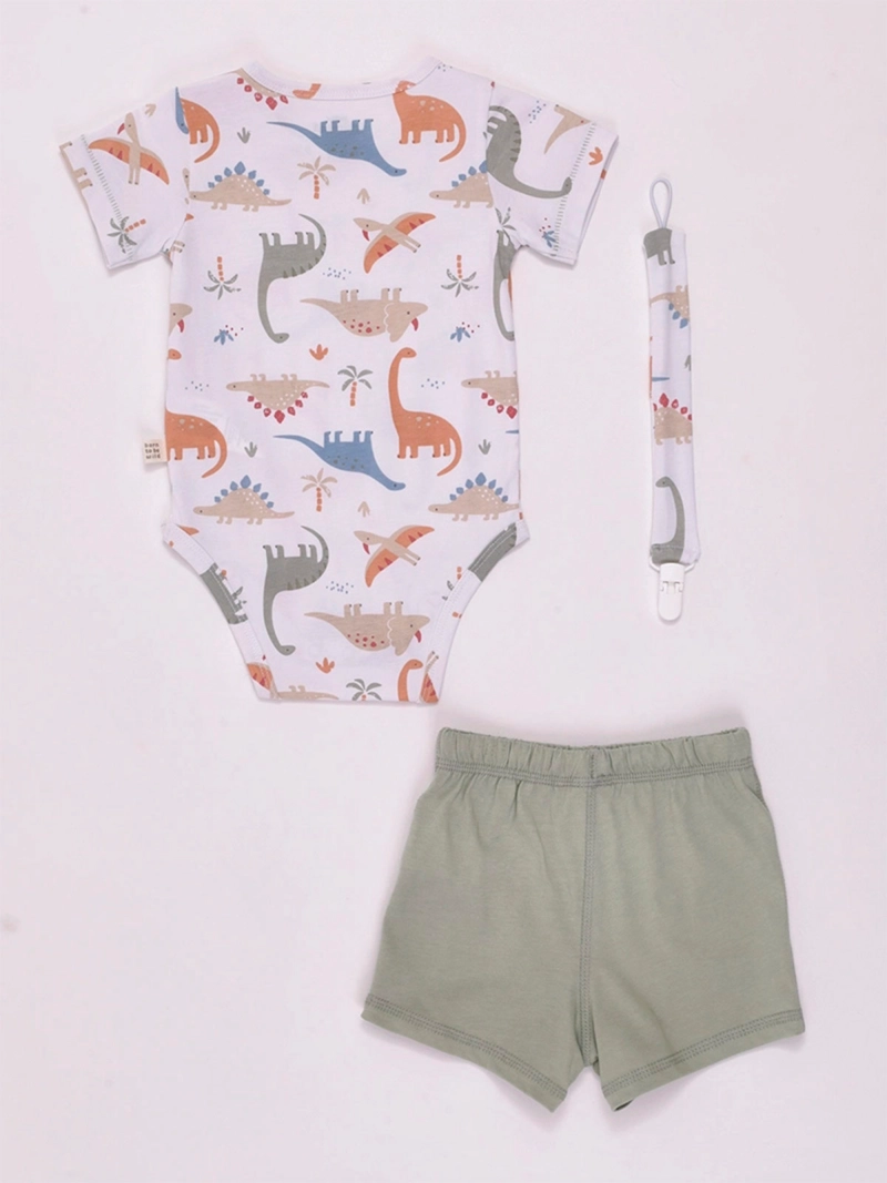 CONJUNTO NIÑO BABY HARVEST BODY MANGA CORTA SHORT PORTACHUPETE NAVIDAD  - 4