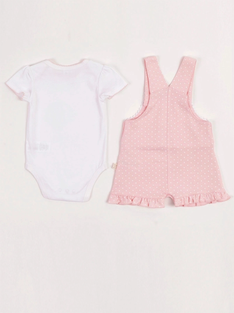 CONJUNTO JARDINERA + BODY NIÑA BABY HARVEST ALGODÓN  - 2