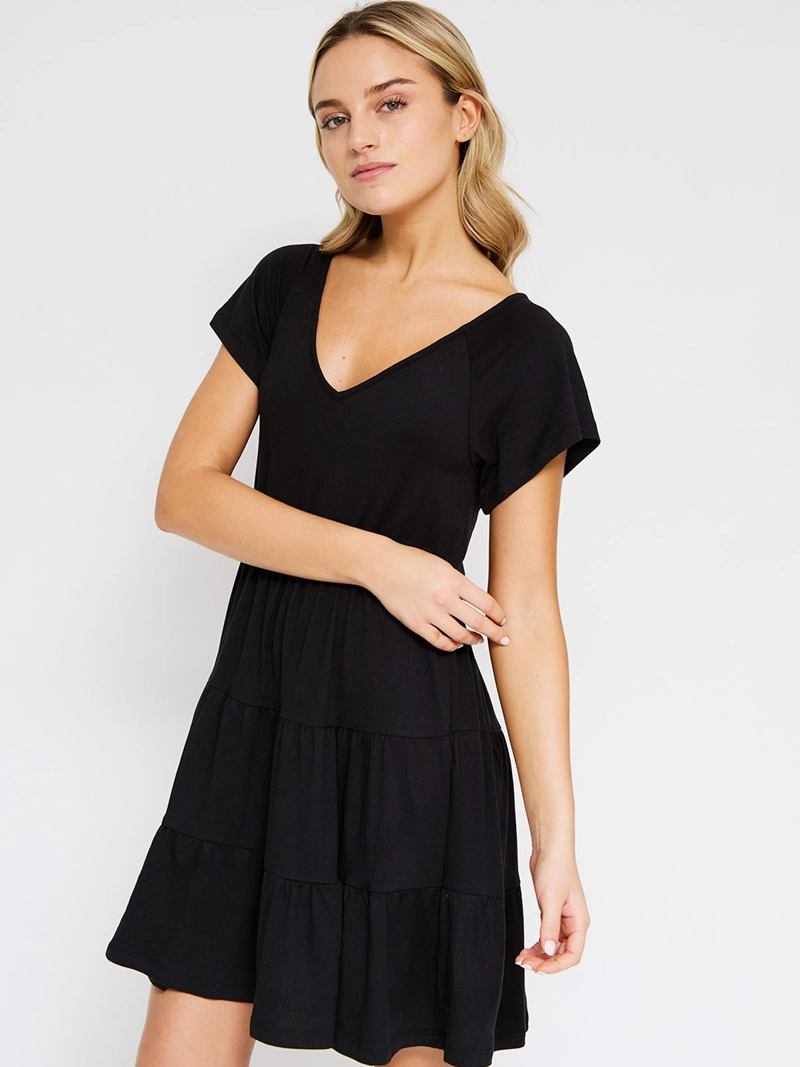 VESTIDO MUJER INDEX CORTO CAPAS - 2