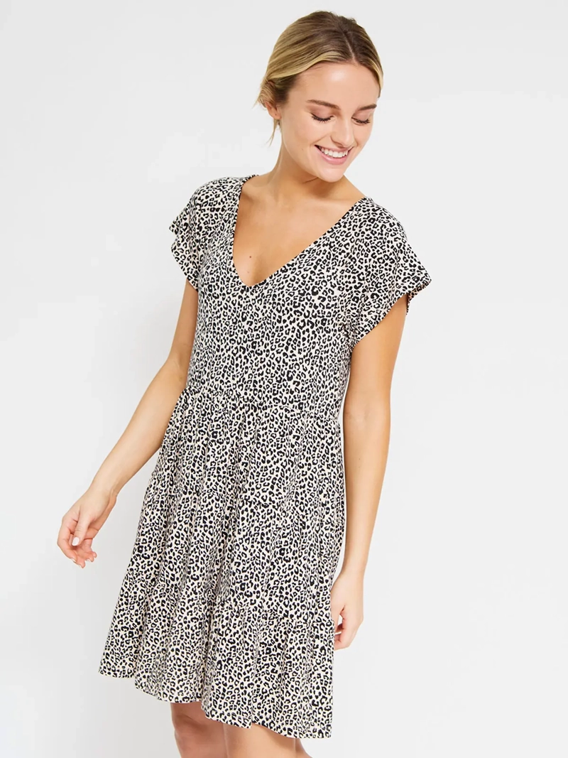 VESTIDO MUJER INDEX CORTO CAPAS - 2