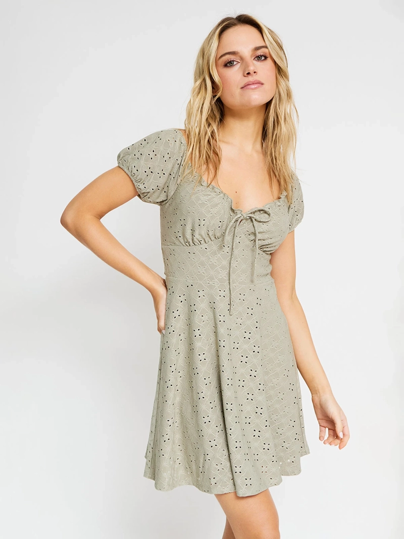 VESTIDO MUJER INDEX CORTO BRODERIE - 2
