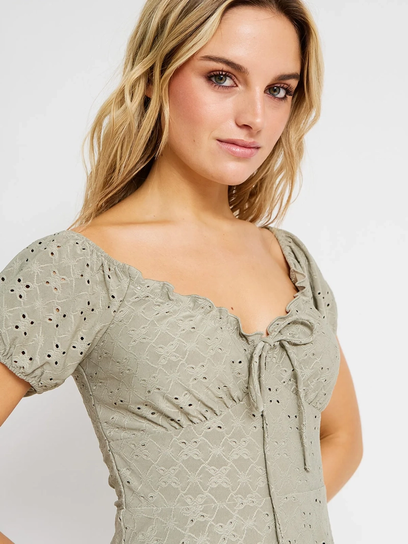 VESTIDO MUJER INDEX CORTO BRODERIE - 4