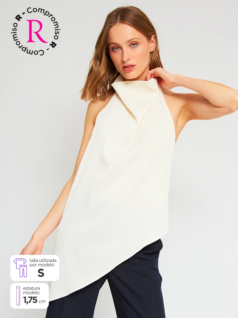 BLUSA MUJER MARQUIS - BELÉN SOTO SATÍN ASIMÉTRICA - 2
