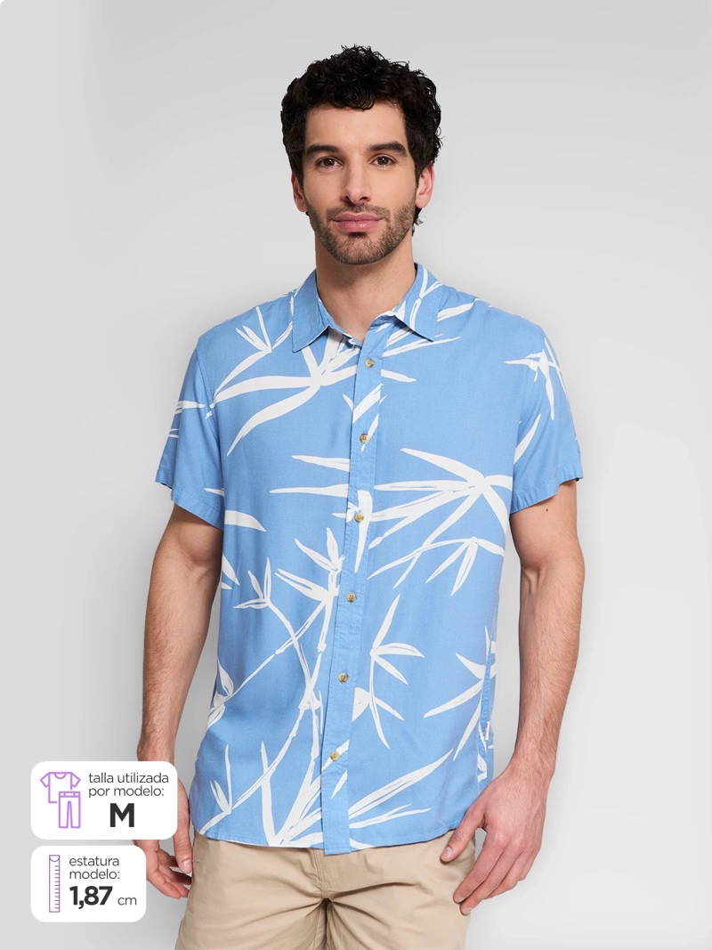 CAMISA HOMBRE ROBERT LEWIS MANGA CORTA - 1