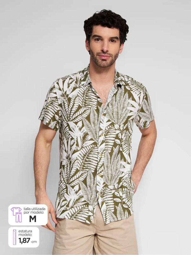 CAMISA HOMBRE ROBERT LEWIS MANGA CORTA