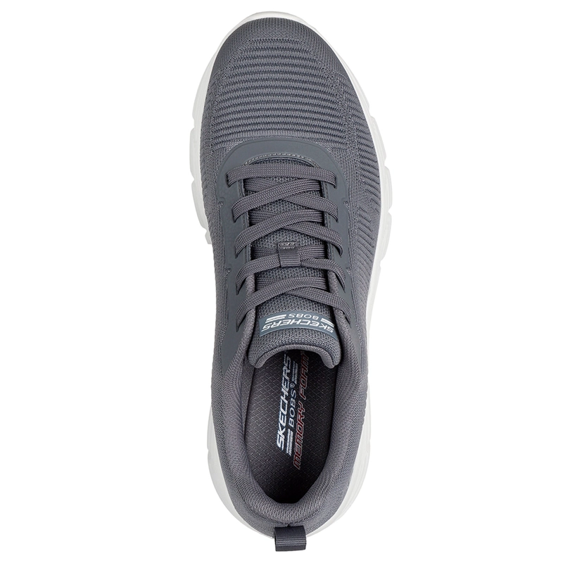 ZAPATILLAS HOMBRE SKECHERS CASUALES GRIS BOBS B FLEX HI - 4