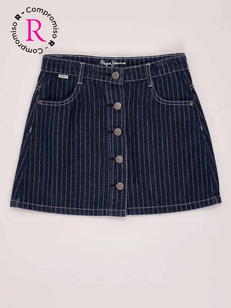 FALDA NIÑA PEPE JEANS ALGODÓN RAYAS