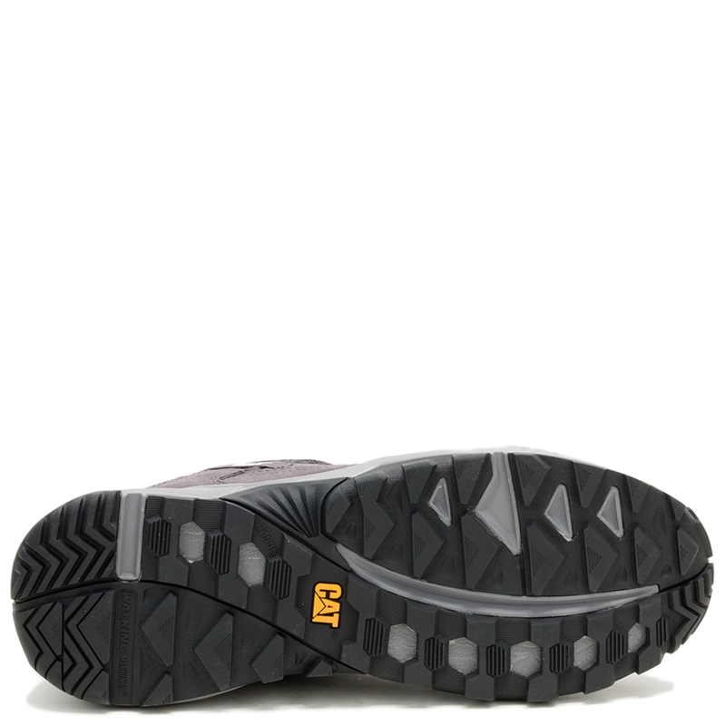 ZAPATILLAS HOMBRE CAT URBANAS GRIS GRAPPLE SUEDE CUERO - 6