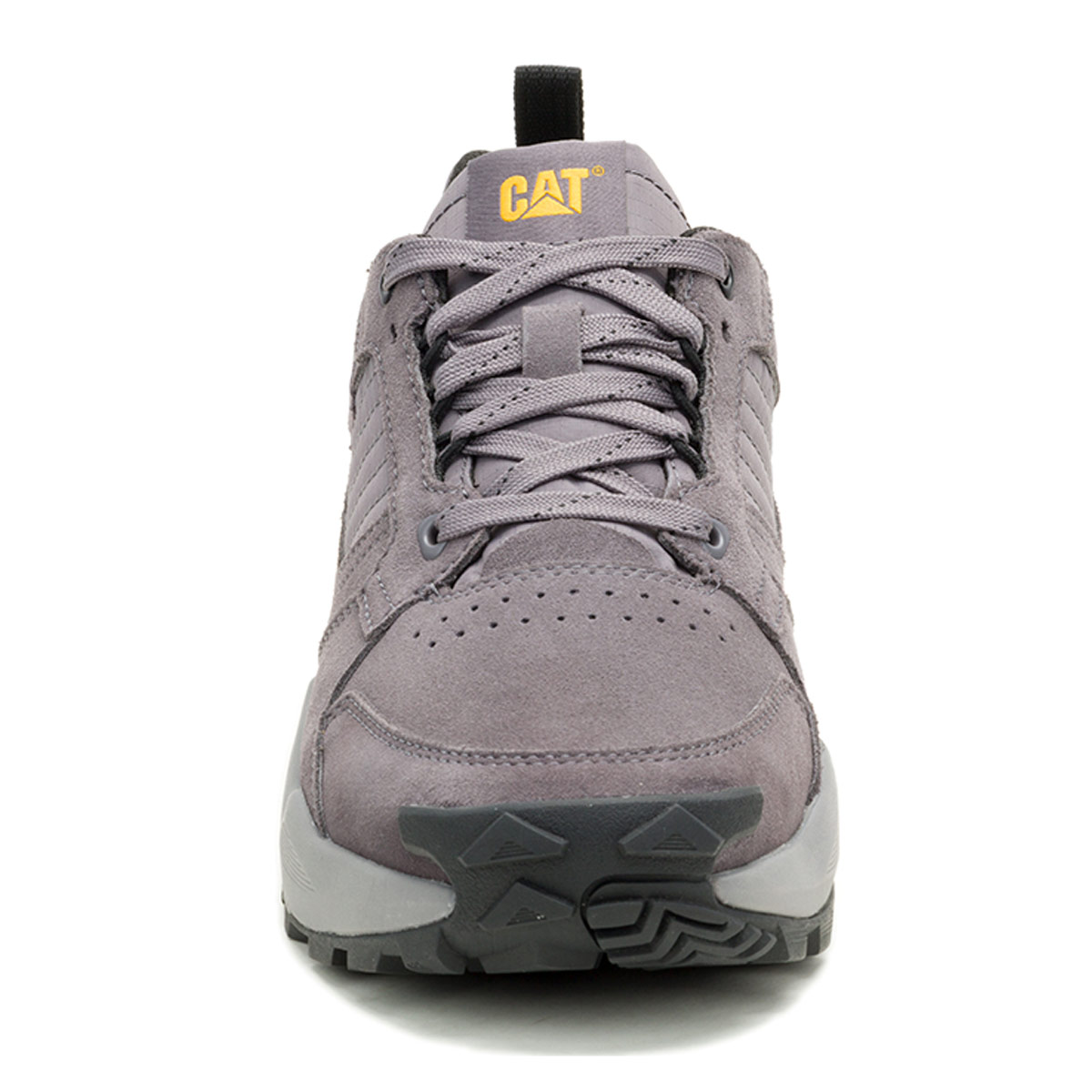 ZAPATILLAS HOMBRE CAT URBANAS GRIS GRAPPLE SUEDE CUERO - 2