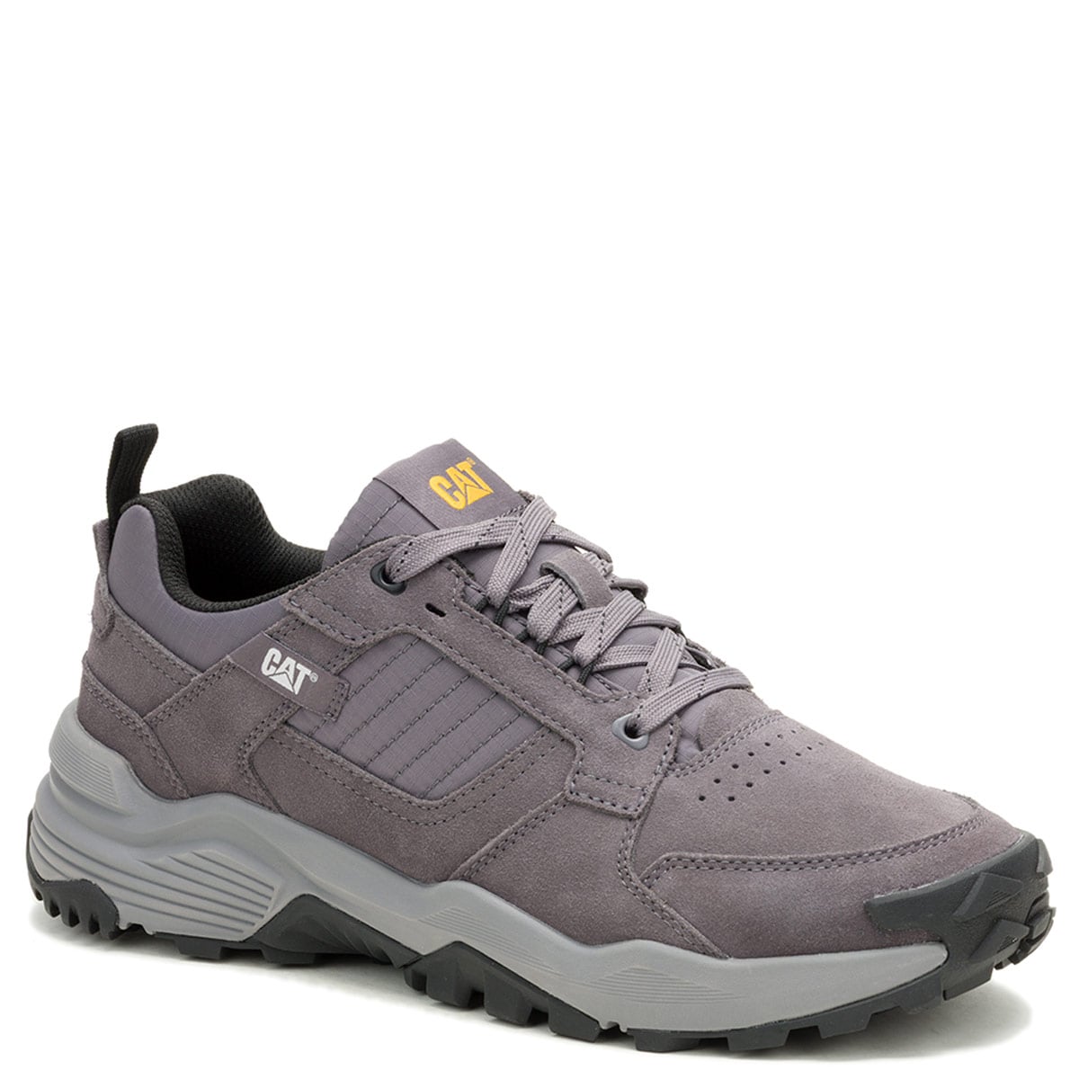 ZAPATILLAS HOMBRE CAT URBANAS GRIS GRAPPLE SUEDE CUERO - 1