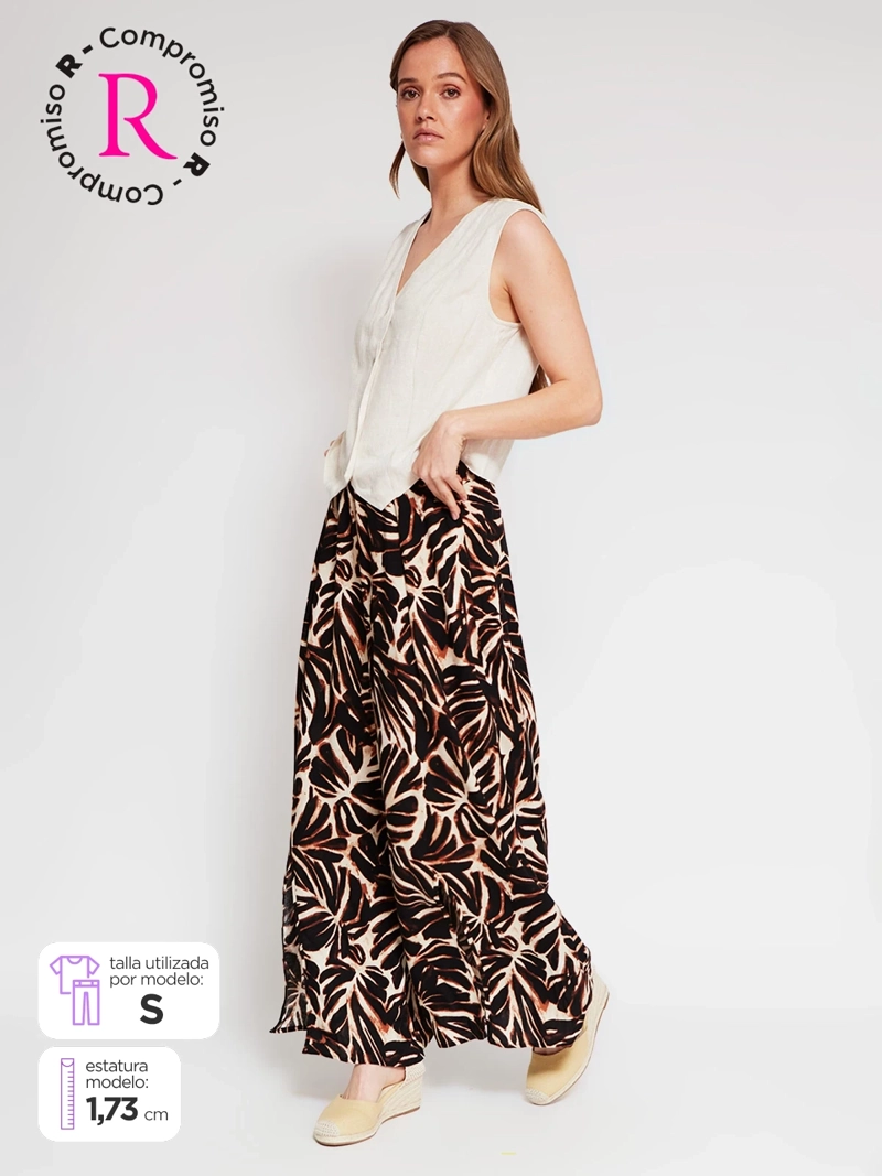 PANTALÓN MUJER TATIENNE PALAZZO LISO