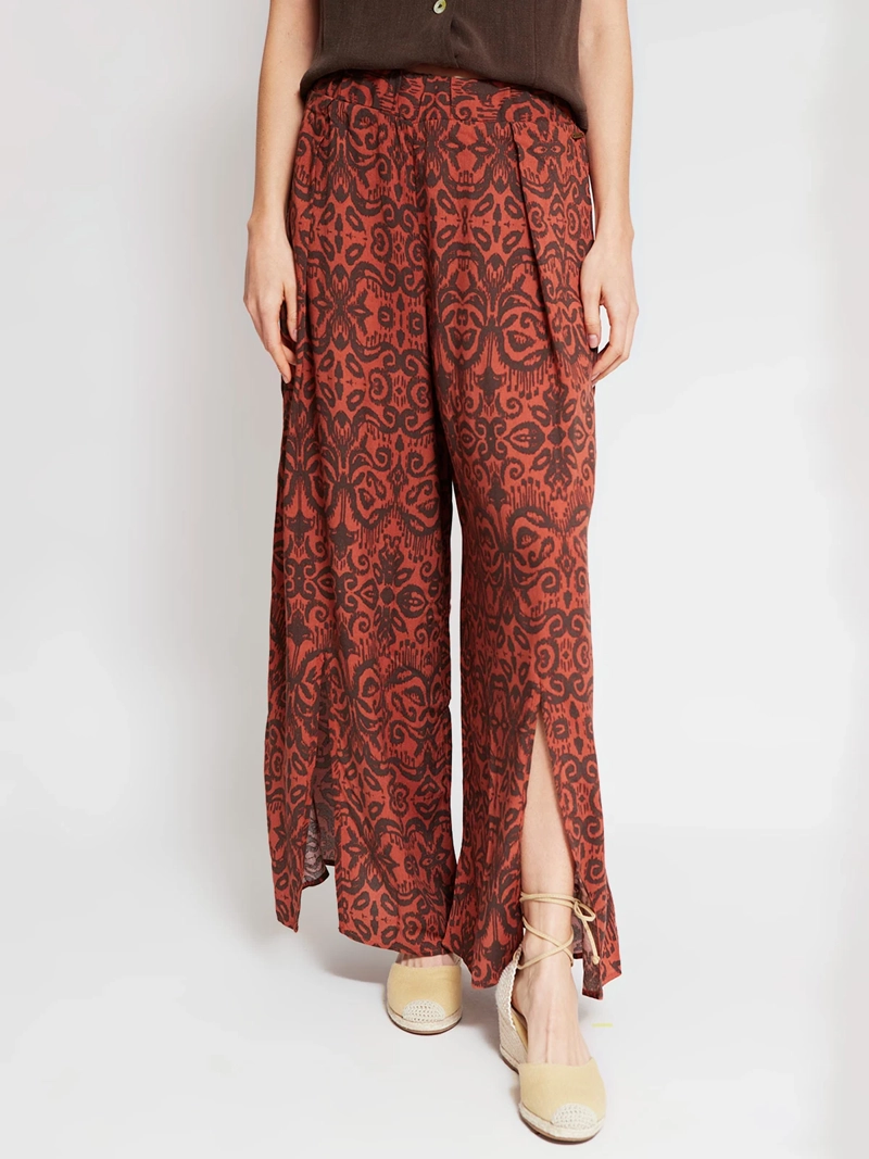 PANTALÓN MUJER TATIENNE PALAZZO LISO - 2