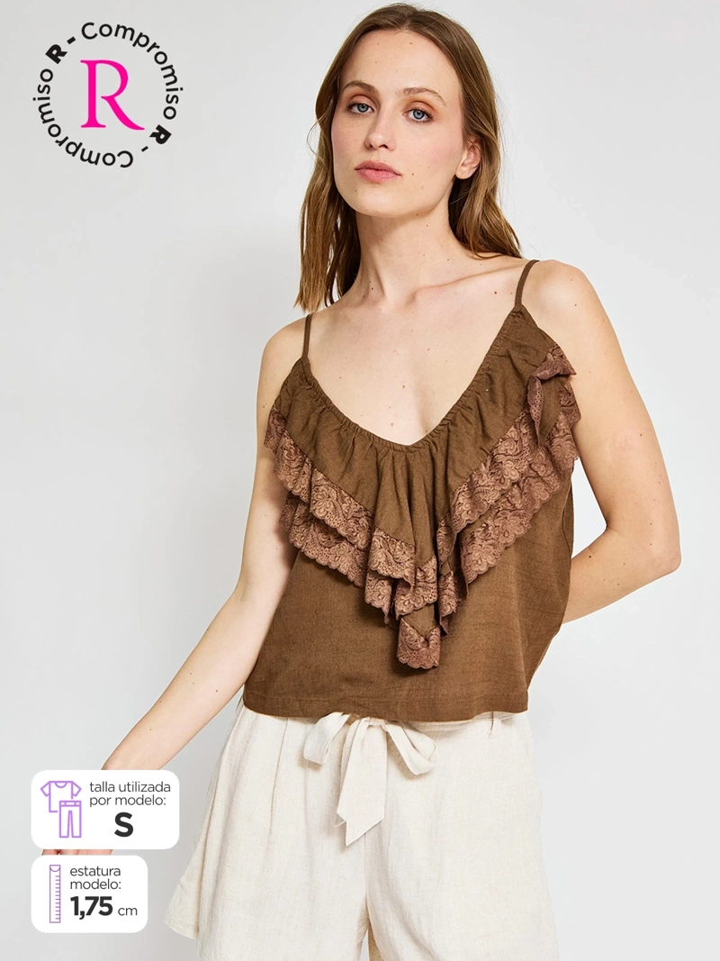 BLUSA MUJER TATIENNE SIN MANGAS