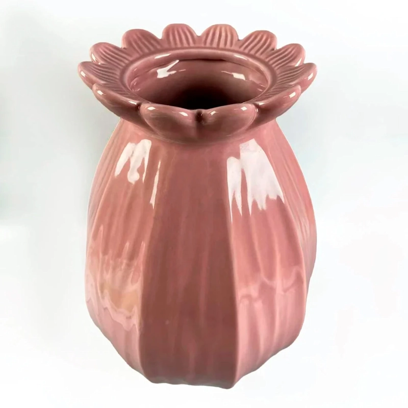 FLORERO RIPLEY HOME BORDE FLOR ROSA - 1