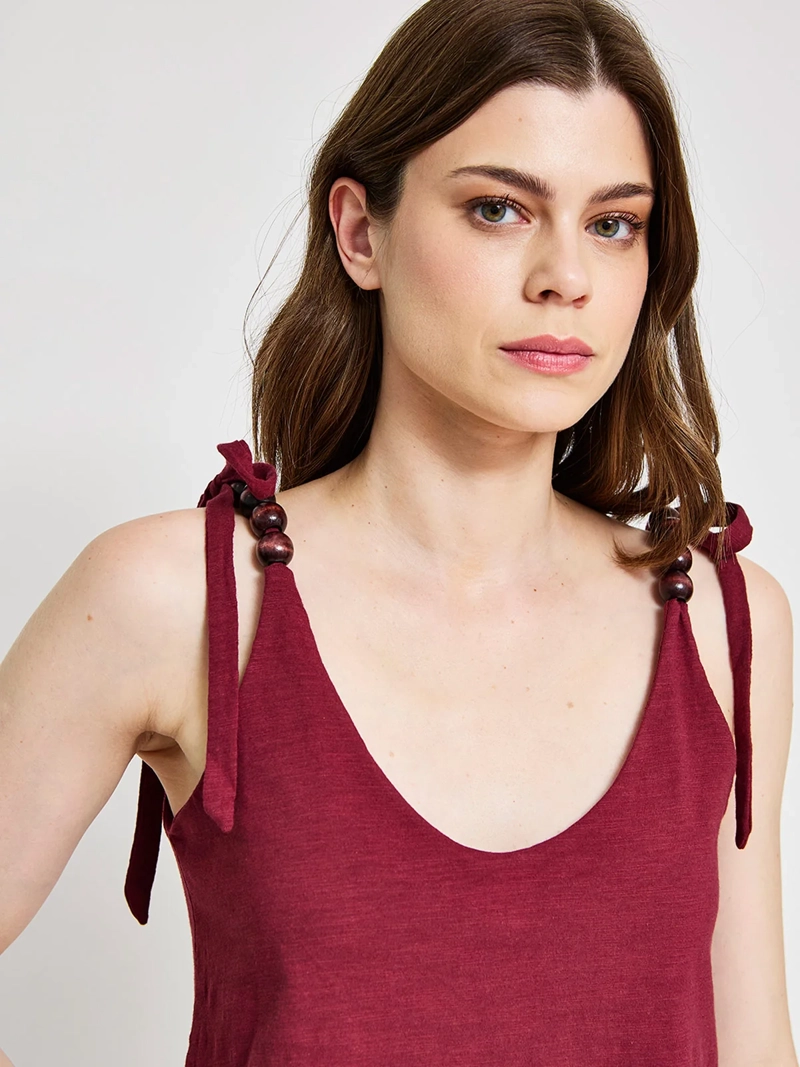 POLERA MUJER MARQUIS ALGODÓN ORGÁNICO TIRITAS - 3