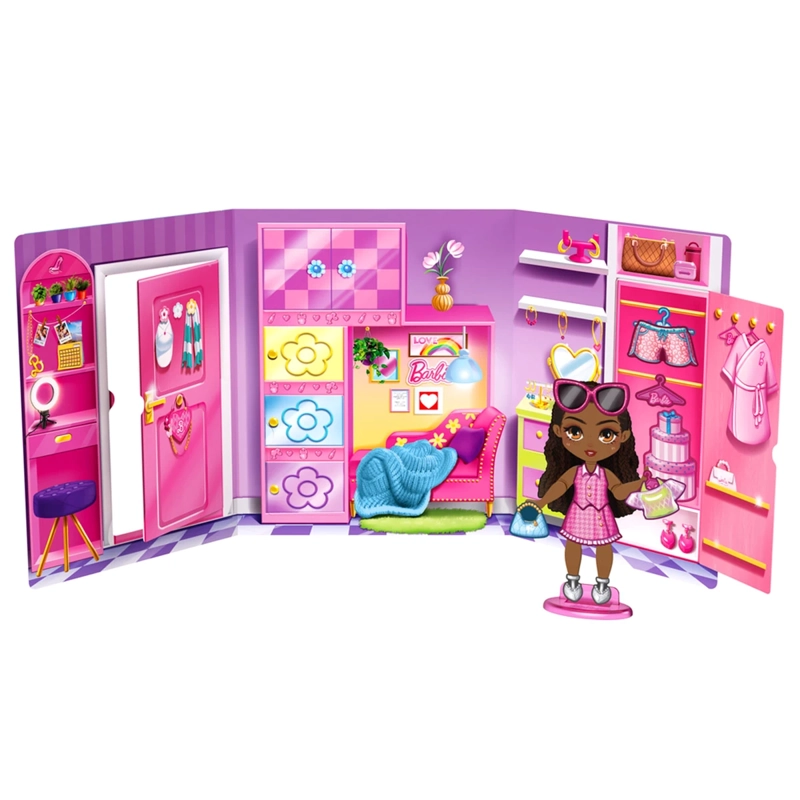 MUÑECA BARBIE STICKEE STYLE LIBRITO SORPRESA - 4