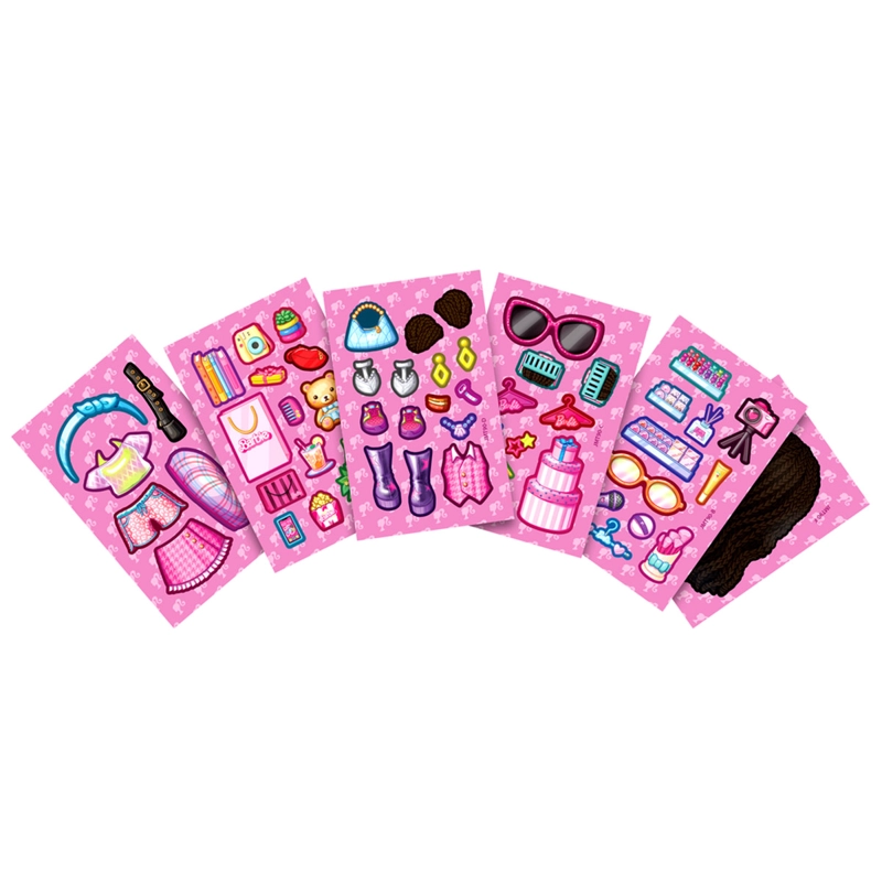 MUÑECA BARBIE STICKEE STYLE LIBRITO SORPRESA - 5