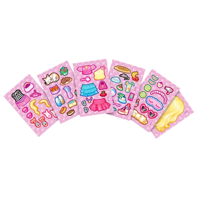 MUÑECA BARBIE STICKEE STYLE LIBRITO SORPRESA - 6