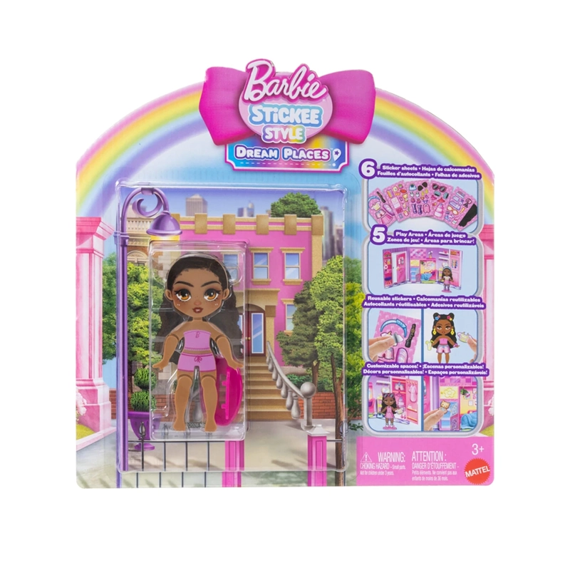 MUÑECA BARBIE STICKEE STYLE LIBRITO SORPRESA - 7