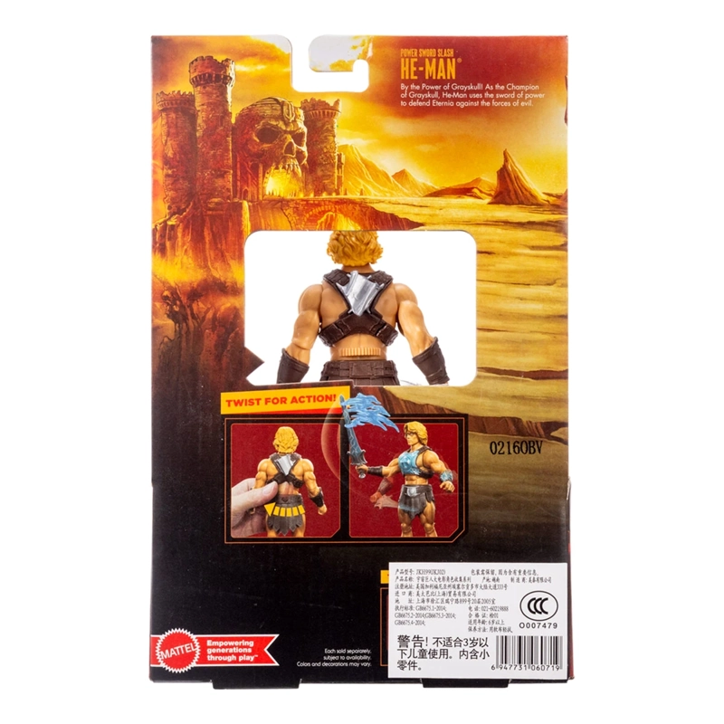 FIGURA DE ACCIÓN MASTERS OF THE UNIVERSE HE-MAN CON MOVIMIENTO 5.5" - 8