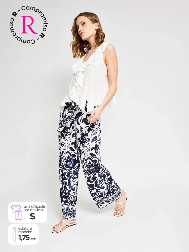 PANTALÓN MUJER REGATTA REGULAR ESTAMPADO LAZO