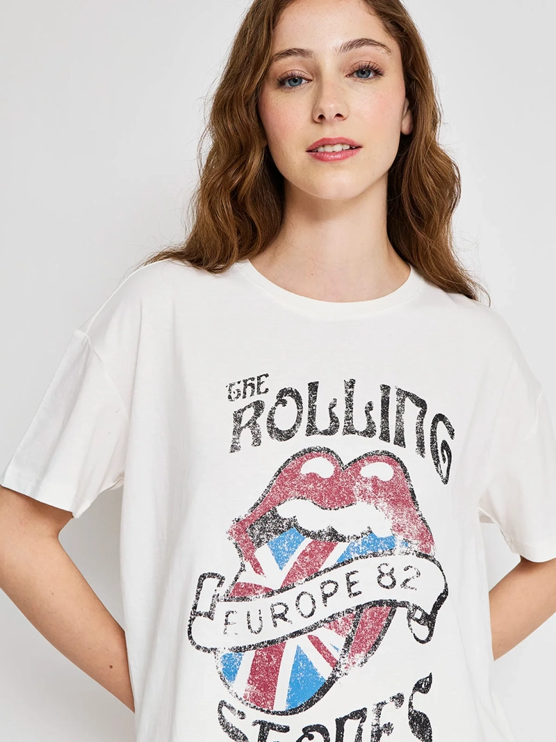 POLERA MUJER BARBADOS ALGODÓN THE ROLLING STONES - 3