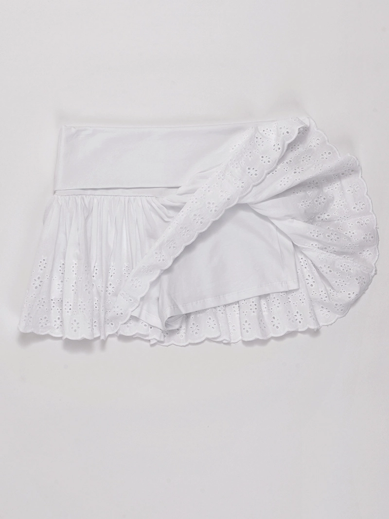 FALDA SHORT NIÑA INDEX TEEN ALGODÓN BRODERIE - 2