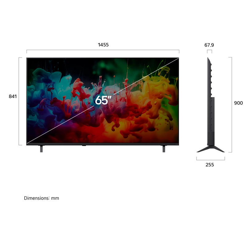 SMART TV LG QNED 4K UHD 65” 65QNED70BSA - 2
